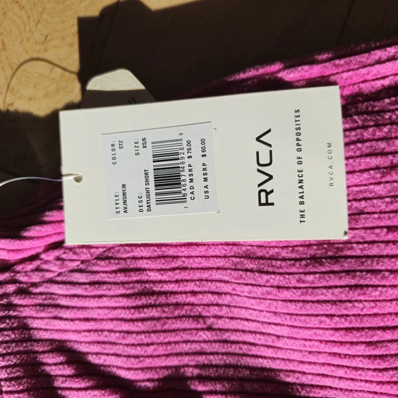 Pink Ribbed Shorts - Picture 2 of 3